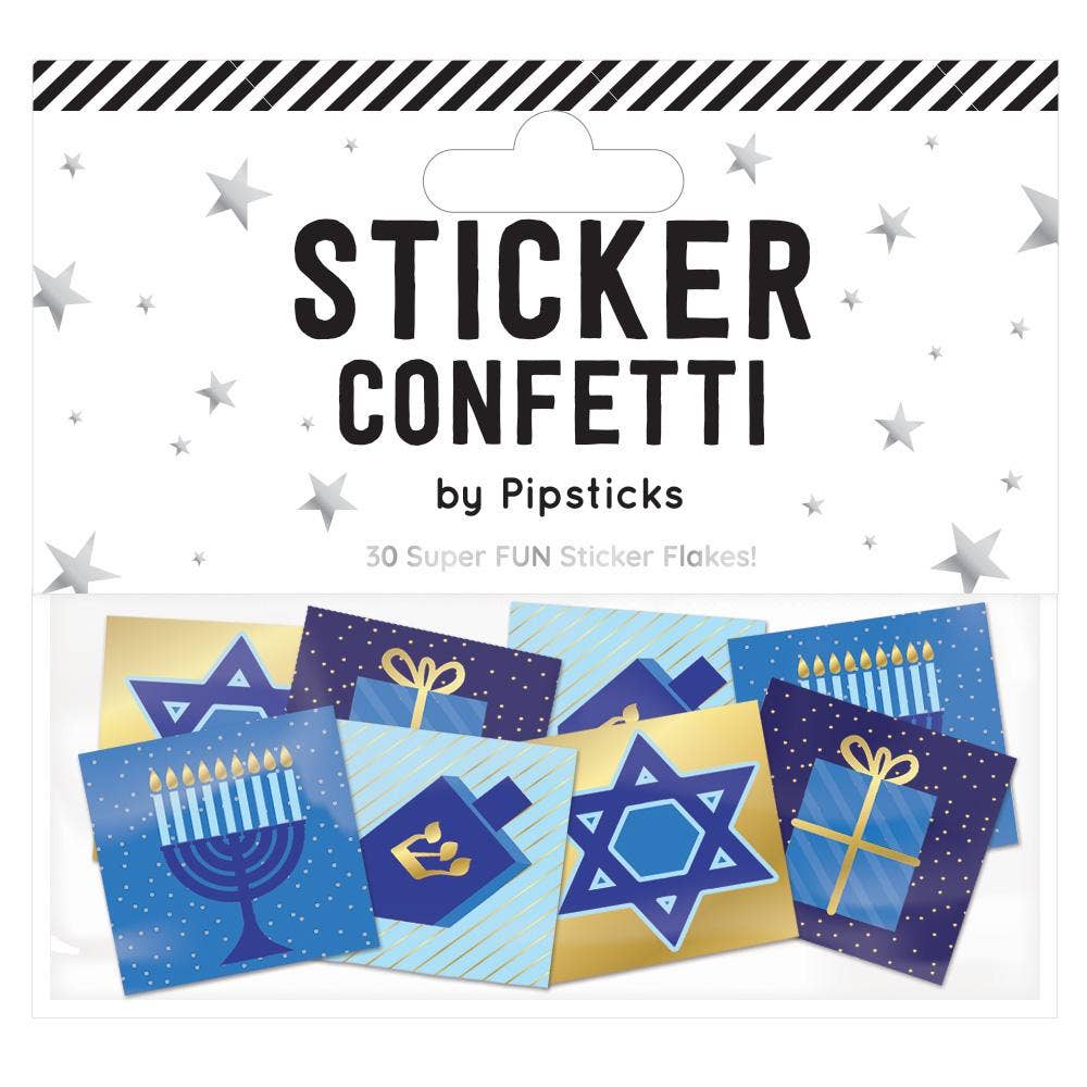 Hanukkah Sticker Confetti-Stationery-Pipsticks-Yellow Springs Toy Company