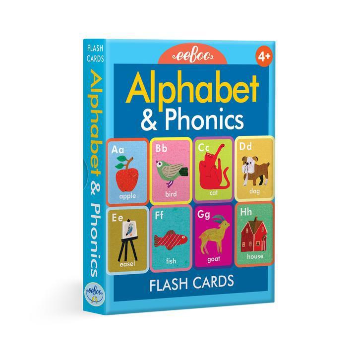 Package of alphabet and phonics flash cards. 