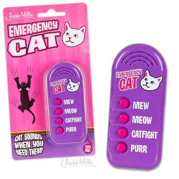 BUTTON - Emergency Cat-Novelty-Accoutrements | Archie McPhee-Yellow Springs Toy Company