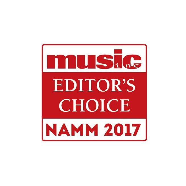 The music inc. editor&#39;s choice award on a white background.