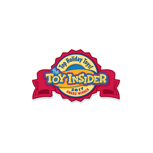 The toy insider top holiday toy award medallion on a white background.