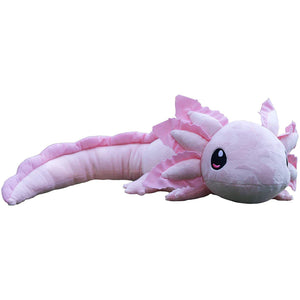 Axolotl plush front angle against white background. 