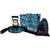 Front view of the Mojo Voodoo Slackline kit showing the box, carrying bag, and slackfline.