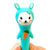Front view of turquoise bunny gel pen.
