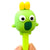 Front view of a light green monster with two eyes and a dark green mouth Cute Little Monster pen.