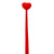 Front view of a red Heart Wiggle Gel Pen.