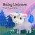 Front view of the Baby Unicorn Finger Puppet book.
