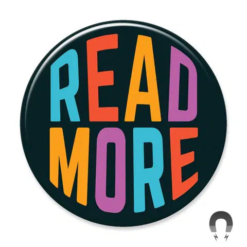 Front view of the Read More Magnet.