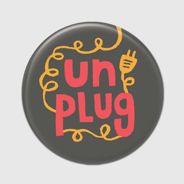 Front view of Unplug Magnet. 