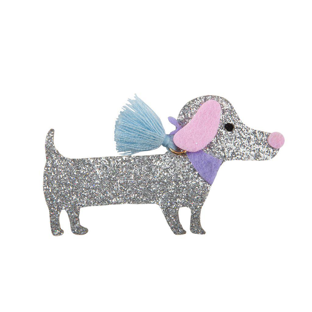 Boutique dachshund HC in blue.