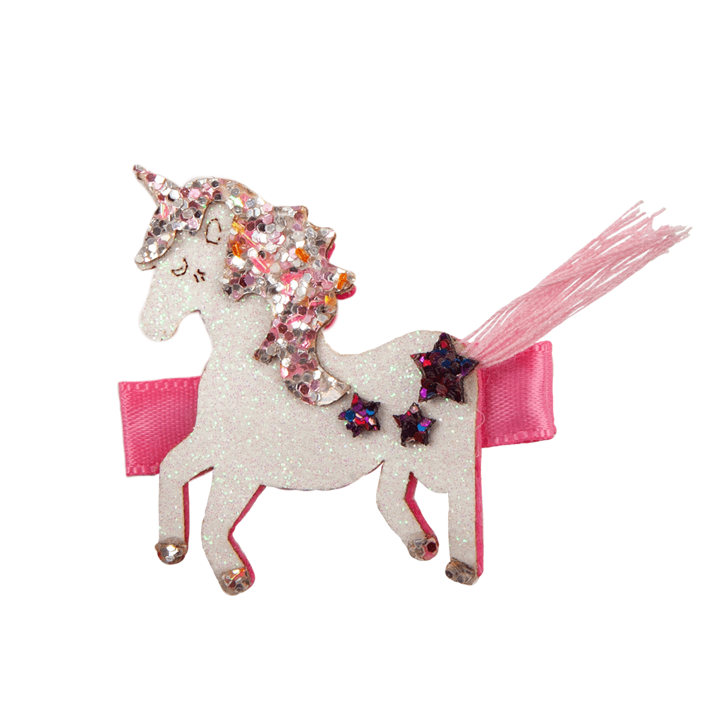 Boutique tassy tail unicorn hairclip. 