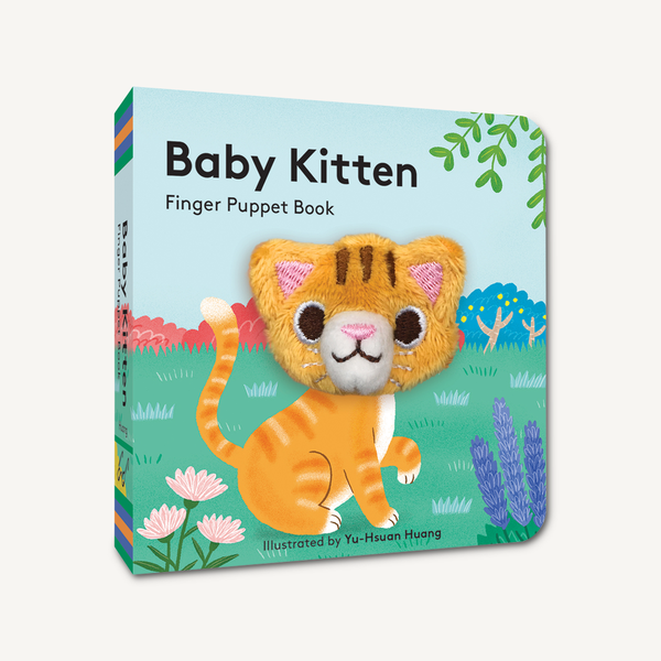 Front view of Baby Kitten Finger Puppet book.