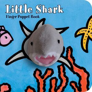 Front view of Little Shark Finger Puppet book.
