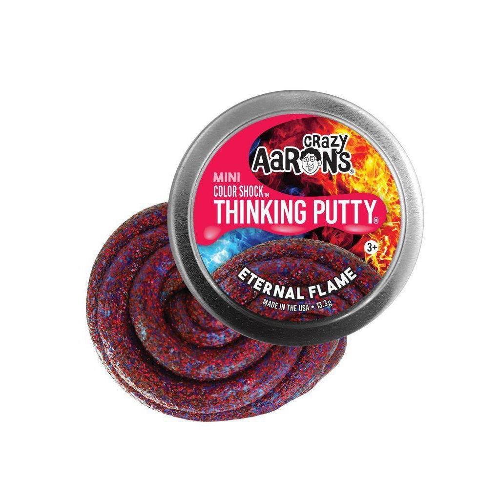 Crazy Aaron - Eternal Flame 2" Tin - Color Shock Collection-Novelty-Crazy Aarons Putty-Yellow Springs Toy Company