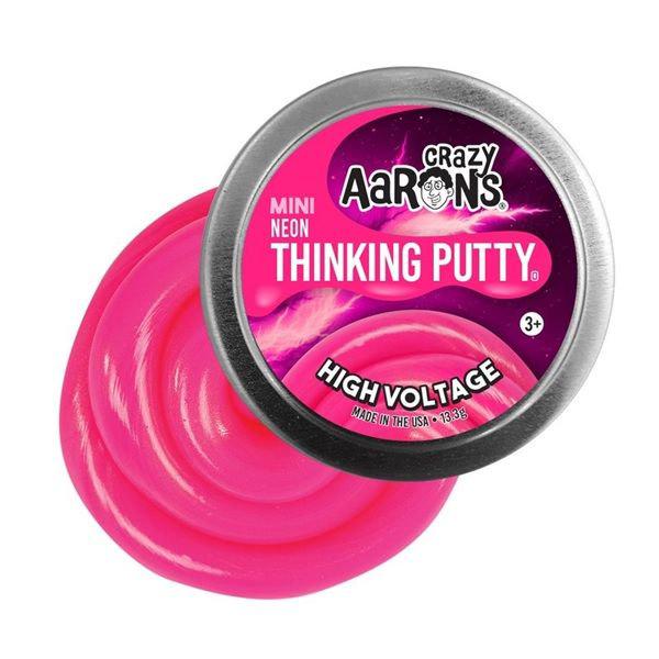 Crazy Aaron - High Voltage 2&quot; Tin - Neon Collection-Novelty-Crazy Aarons Putty-Yellow Springs Toy Company