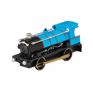 Die cast light and sound train in blue.