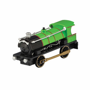 Die cast light and sound train in green. 