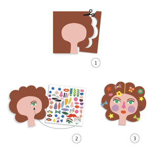 Sticker Kit - Hairdresser-The Arts-Djeco-Yellow Springs Toy Company
