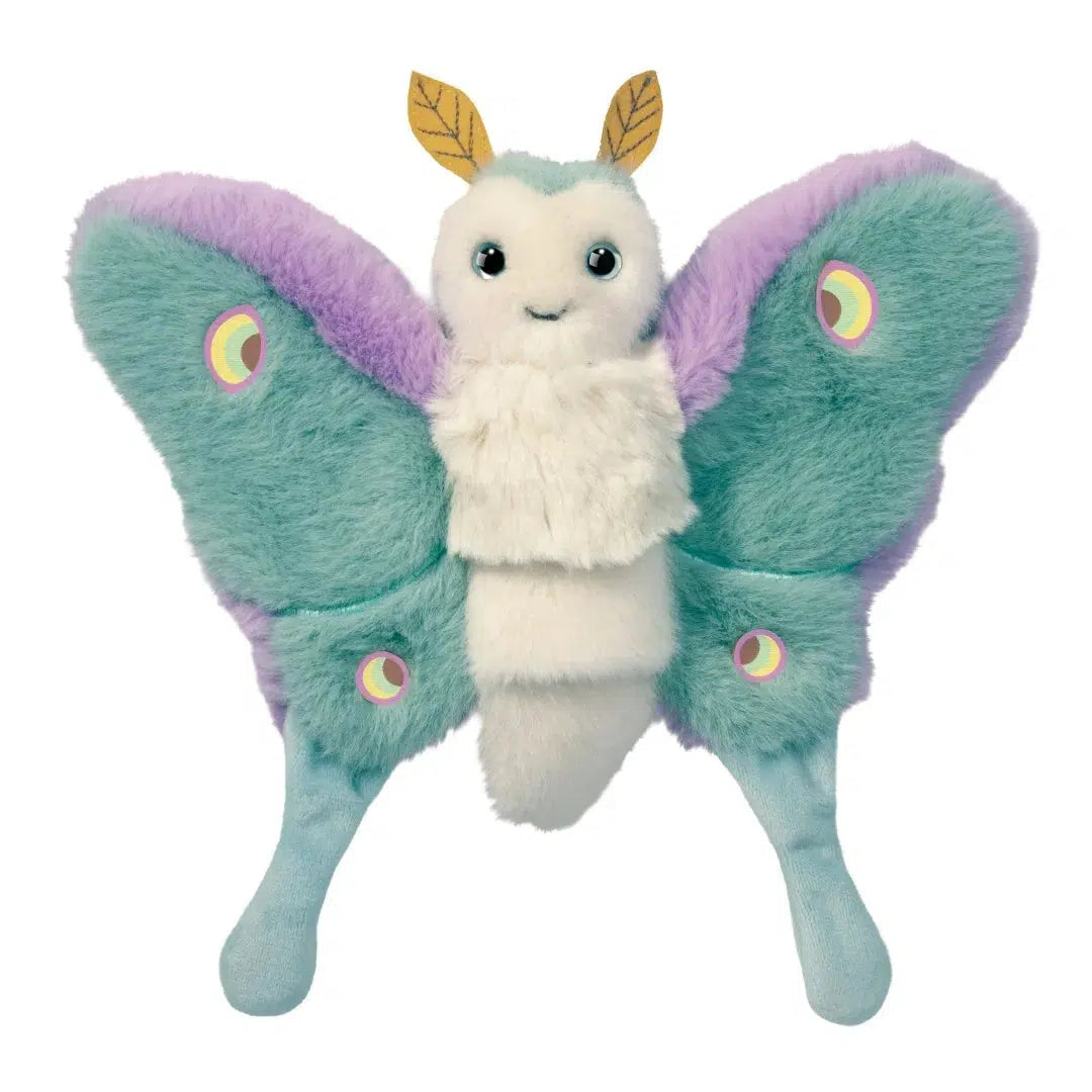 Juniper Luna Moth Puppet - 10&quot; Wide-Stuffed &amp; Plush-Yellow Springs Toy Company