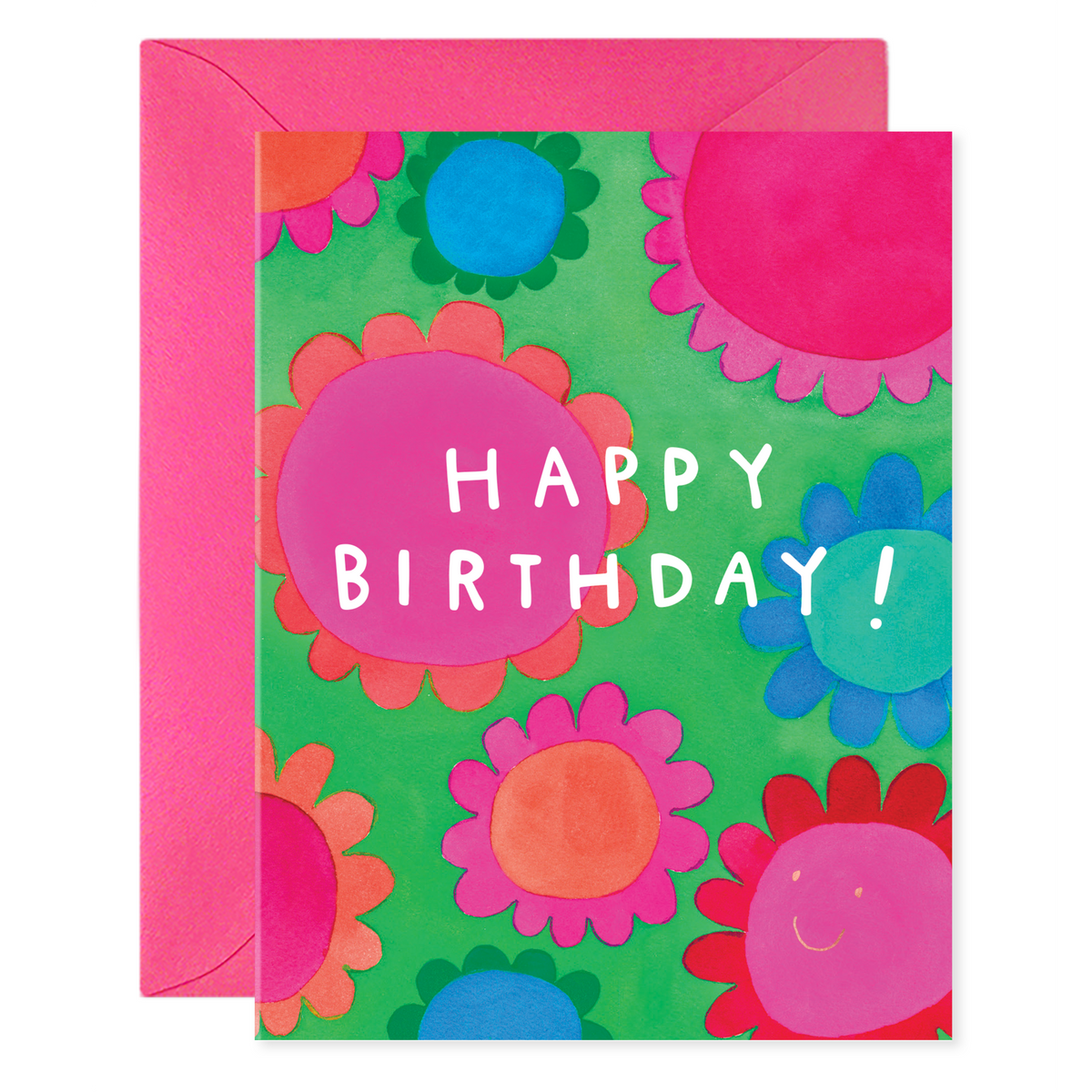 CARD -Flower Power - Birthday-Stationery-E Francis-Yellow Springs Toy Company
