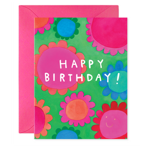 CARD -Flower Power - Birthday-Stationery-E Francis-Yellow Springs Toy Company
