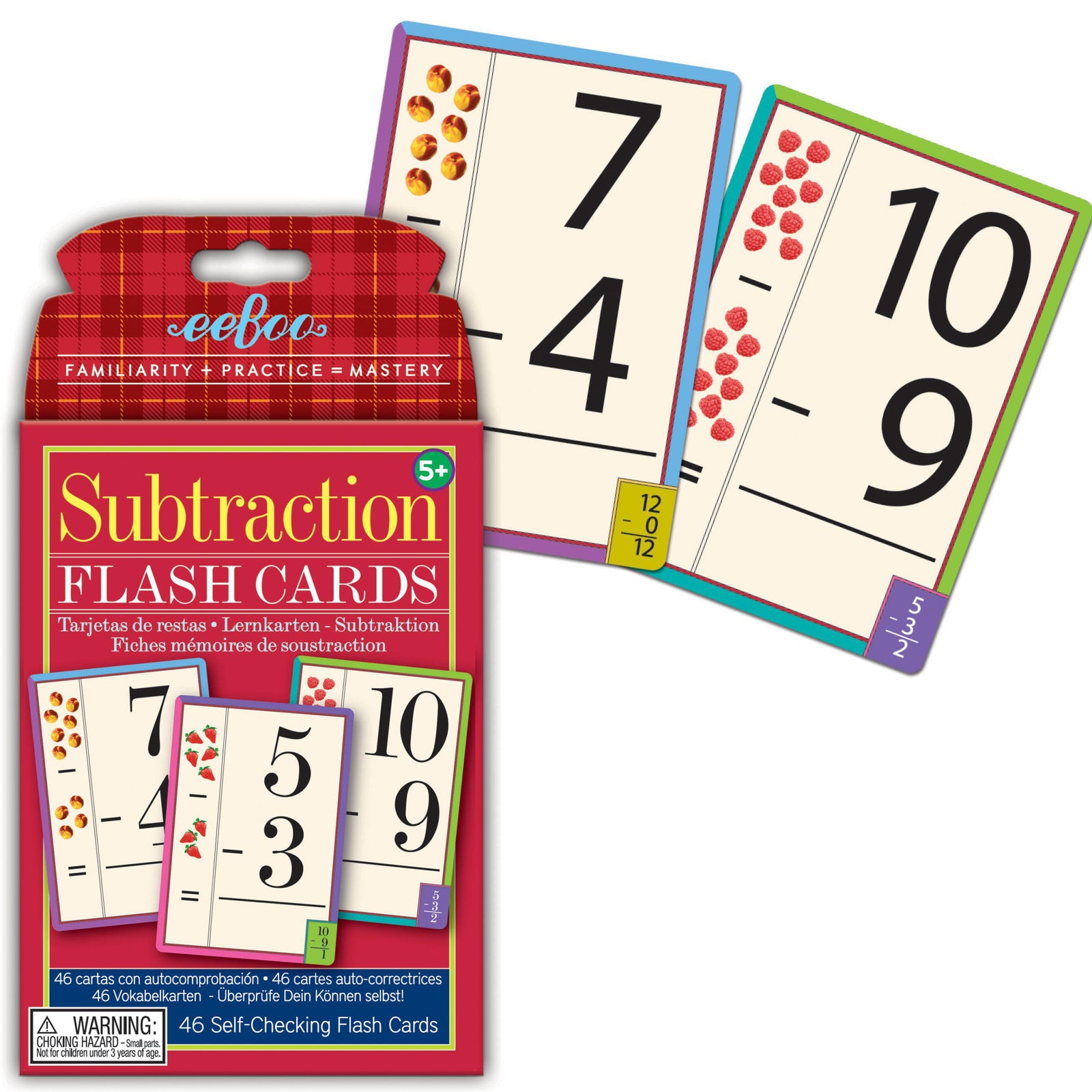 Flash Cards - Subtraction-Science & Discovery-EeBoo-Yellow Springs Toy Company