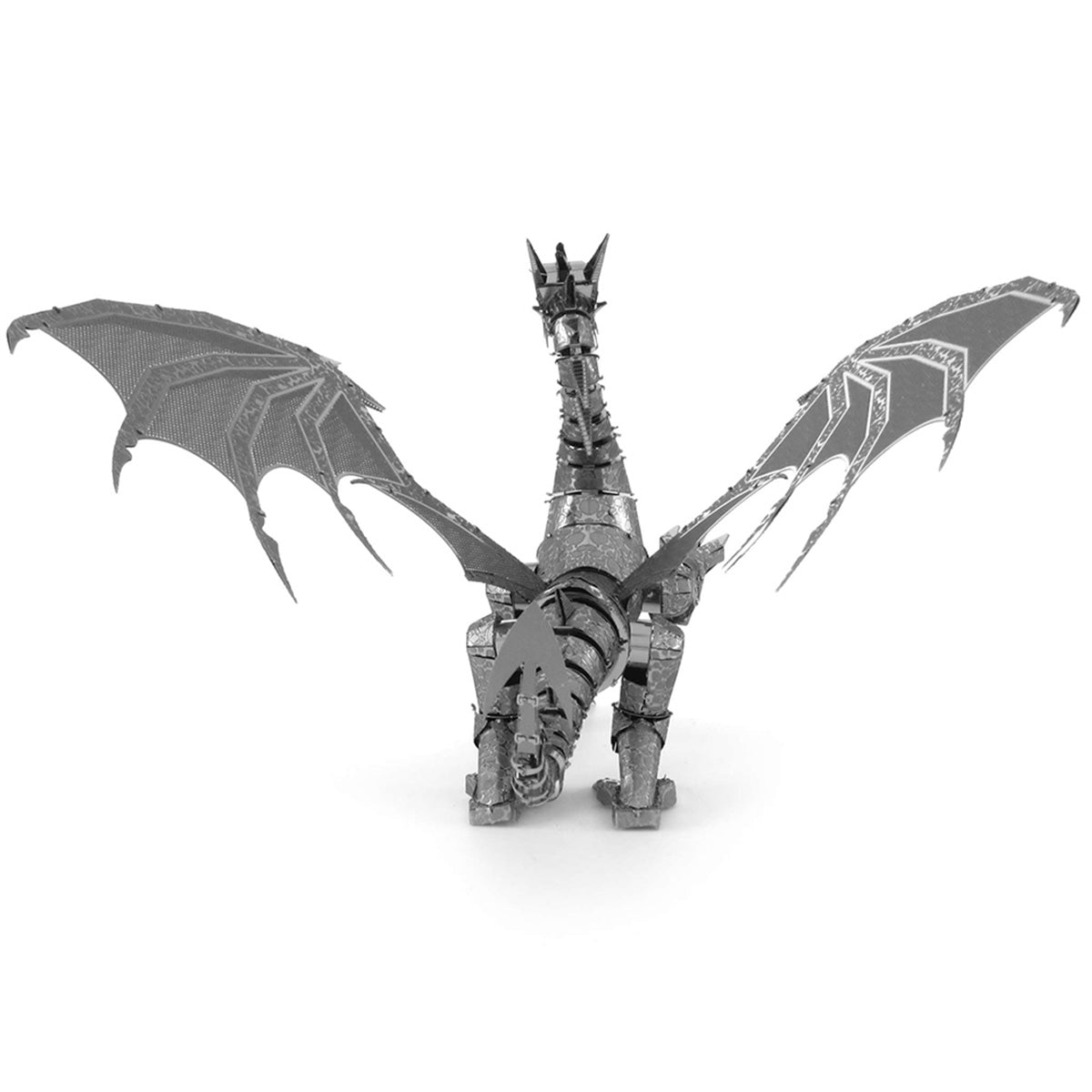 Rear view of a completed Silver Dragon from the steel model kit.