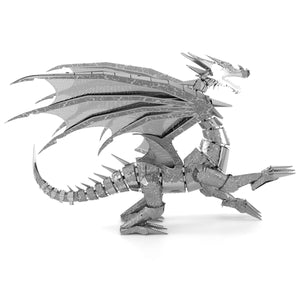 Front right side view of a completed Silver Dragon from the steel model kit.