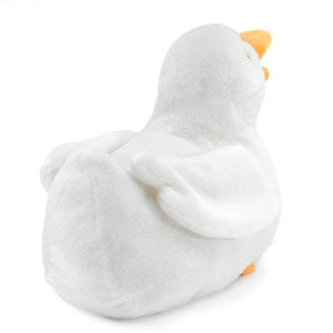 Rear view of the white Duck Puppet. 