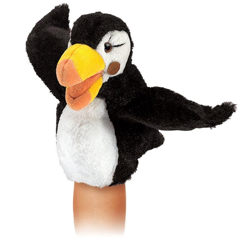 Little Puffin - Little Hand Puppet-Puppets-Folkmanis-Yellow Springs Toy Company