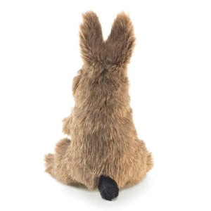 Rear view of the Mini Jack Rabbit Finger Puppet.