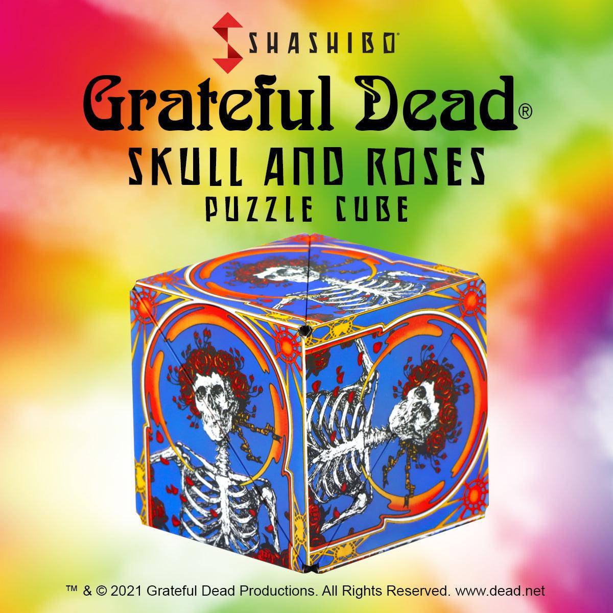 Shashibo - Grateful Dead - Skull &amp; Roses-Puzzles-Fun In Motion Toys-Yellow Springs Toy Company