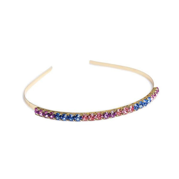 Front view of the Boutique Chunky Gem headband.