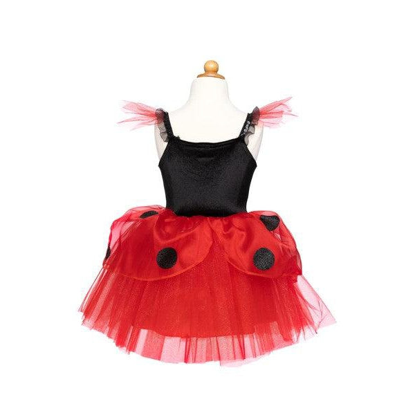 Front view of the Ladybug Dress & Headband dress.