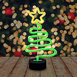 Festive Neon Light Up Christmas Tree-Novelty-Gift Republic-Yellow Springs Toy Company