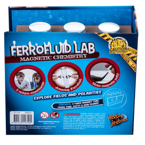 Back view of the ferrofluid lab in the packaging.