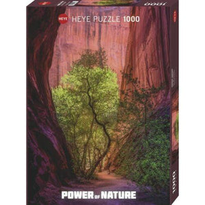 Front view of Power of Nature Singing Canyon 1000 piece puzzle in its box.