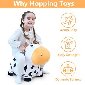 Bouncy Dairy Cow-Infant & Toddler-IPlay ILearn-Yellow Springs Toy Company