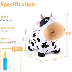 Bouncy Dairy Cow-Infant & Toddler-IPlay ILearn-Yellow Springs Toy Company