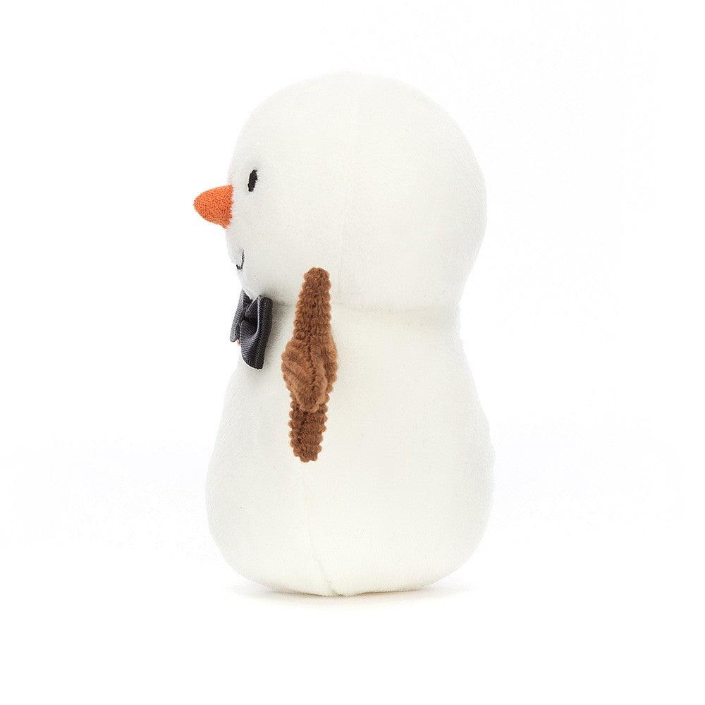 Front view of the snowman against a white background.