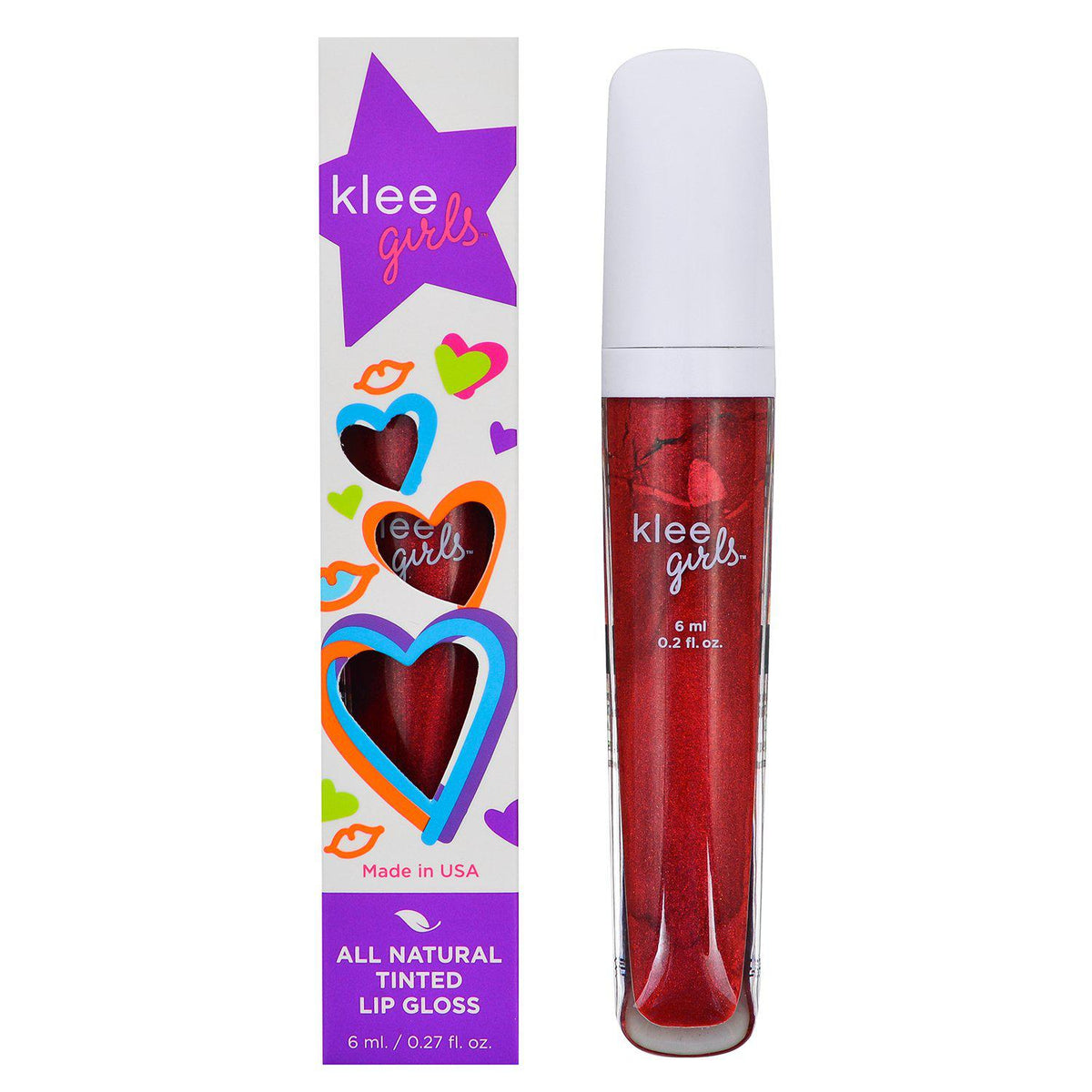 Klee sequoia beat lip gloss with packaging.