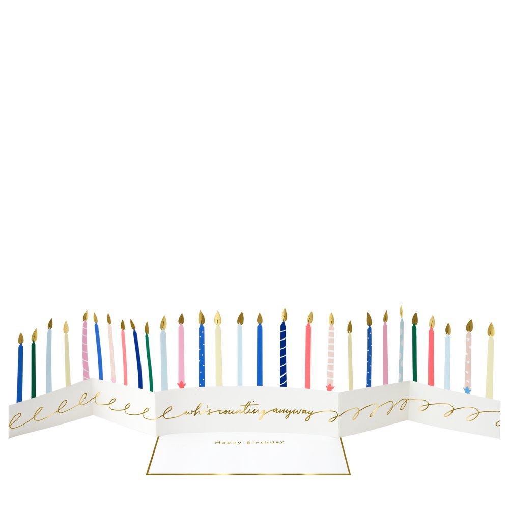 CARD - Candles - Birthday-Stationery-Meri Meri-Yellow Springs Toy Company