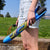 Side view of a person holding blue Airo Rocket.