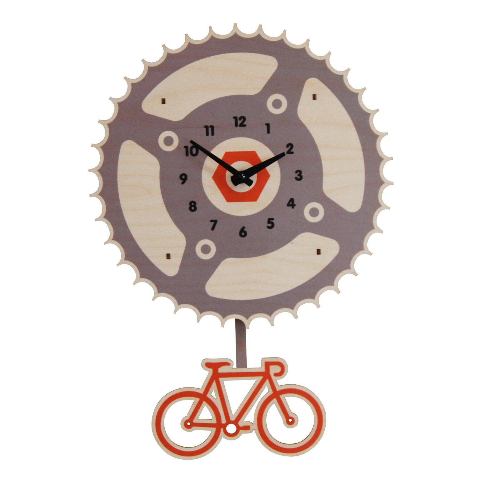 Bicycle-Pendulum Clock *-Decor & Keepsakes-Modern Moose | Popclox-Yellow Springs Toy Company