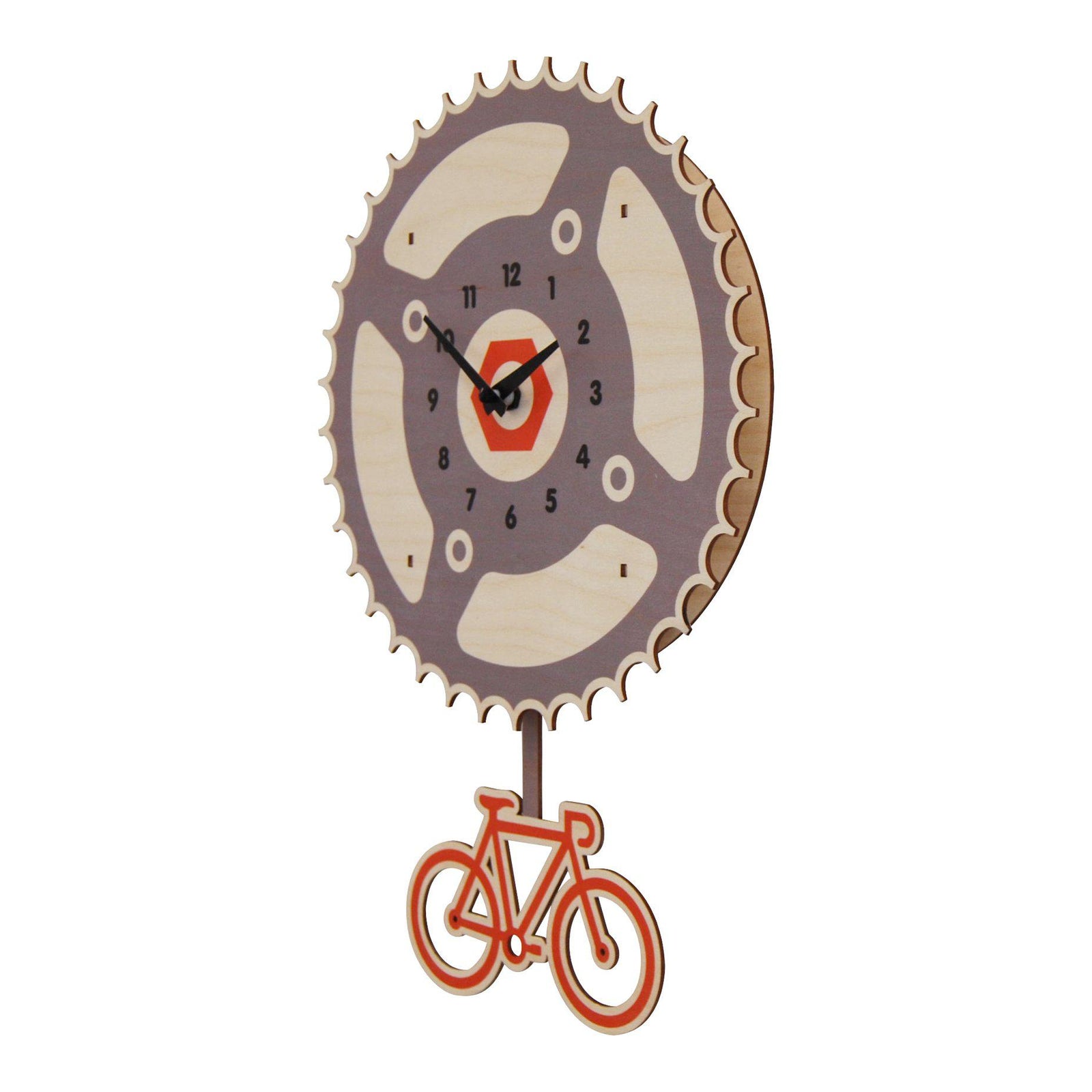 Bicycle-Pendulum Clock *-Decor & Keepsakes-Modern Moose | Popclox-Yellow Springs Toy Company