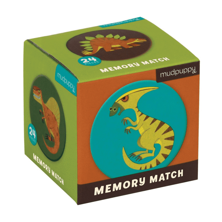 Mini Memory Match Game - Mighty Dinosaurs-Games-Mudpuppy | Chronicle | Hachette-Yellow Springs Toy Company