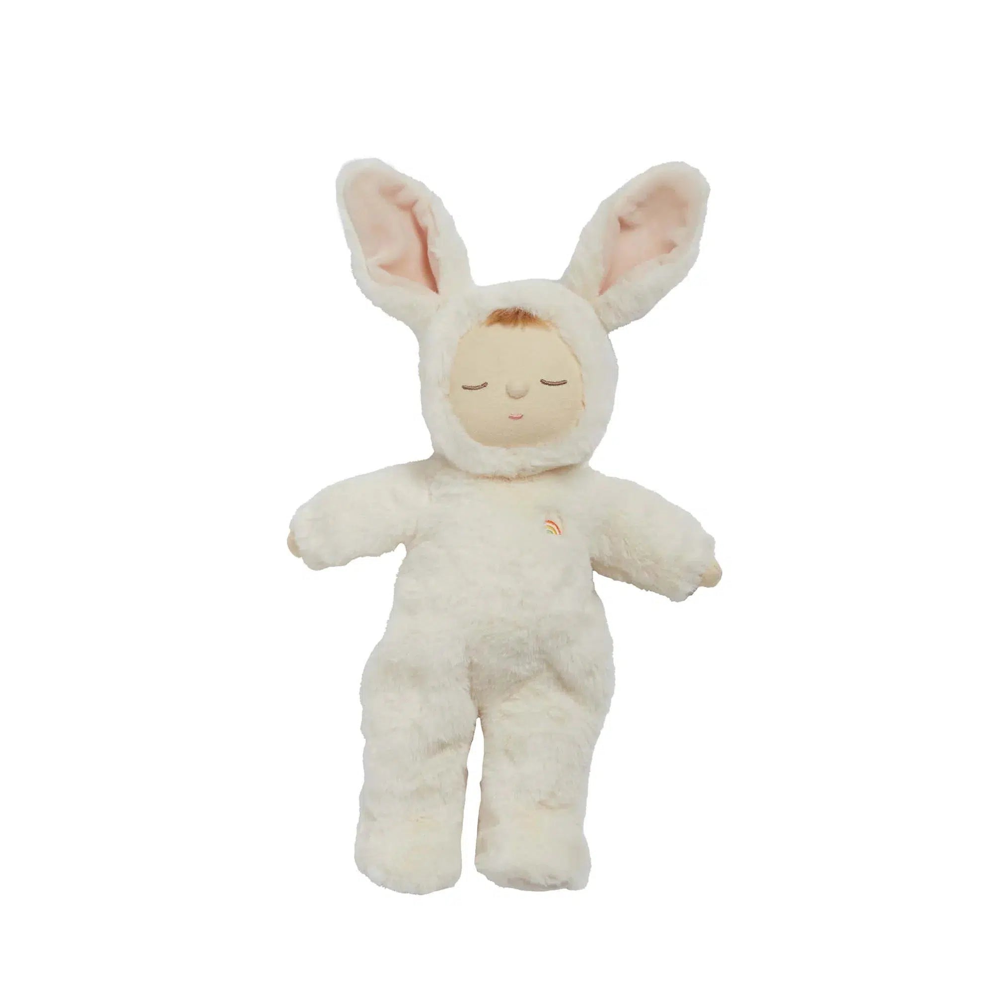 Front view of the Bunny Moppet Doll.