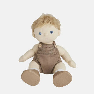 Front view of Poppet Doll sitting.