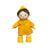 Front view of a doll wearing the Dinkum Doll Rainy Play Set against a white background.