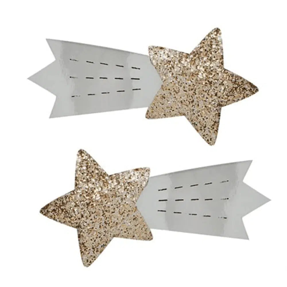 Metallic Shooting Star HAIRCLIPS-Pretend Play-Pink Poppy-Yellow Springs Toy Company